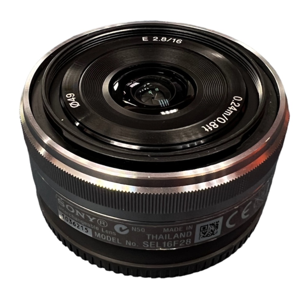 Pre-owned Sony E 16mm F2.8 Wide Angle Pancake Lens | SEL16F28